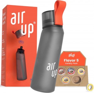 Gourde Air Up (22 oz) 5 scent pods & straw Grise France | VT0791832