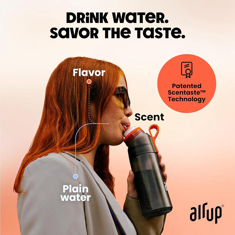 Gourde Air Up (22 oz) 5 scent pods & straw Orange  France |  FX6742530