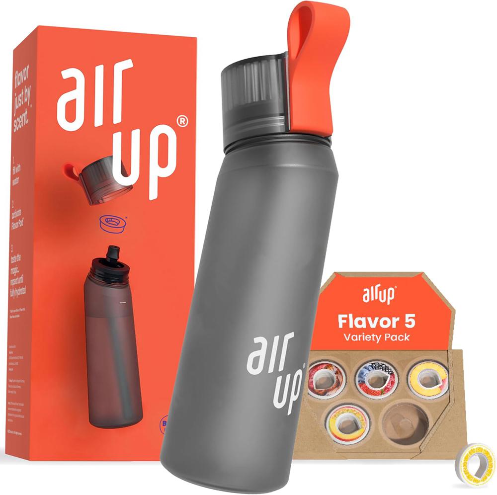 Gourde Air Up (22 oz) 5 scent pods & straw Grise  France |  VT0791832