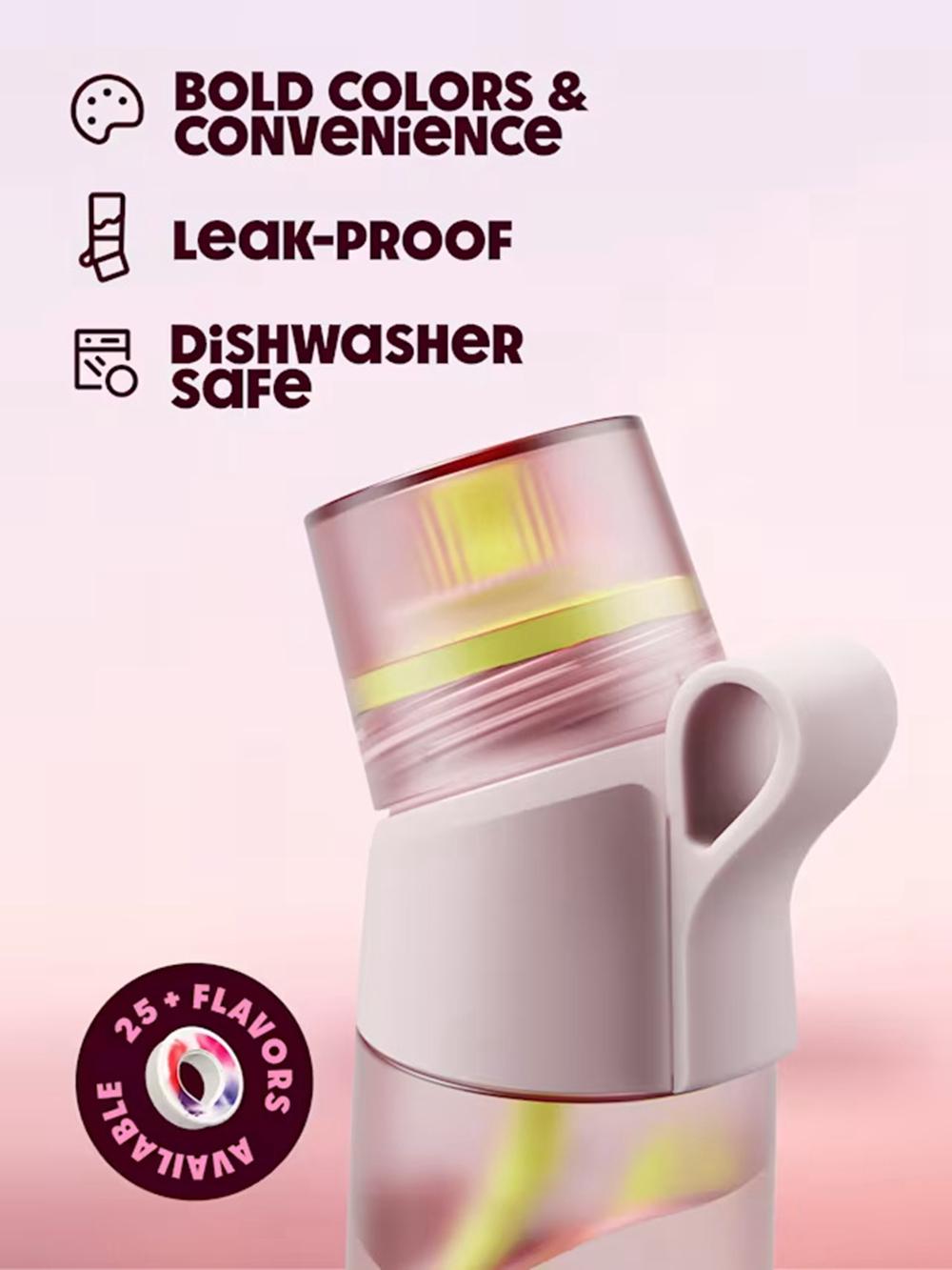 Gourde Air Up Twist Pro 600ml Rose  France |  YT4780396